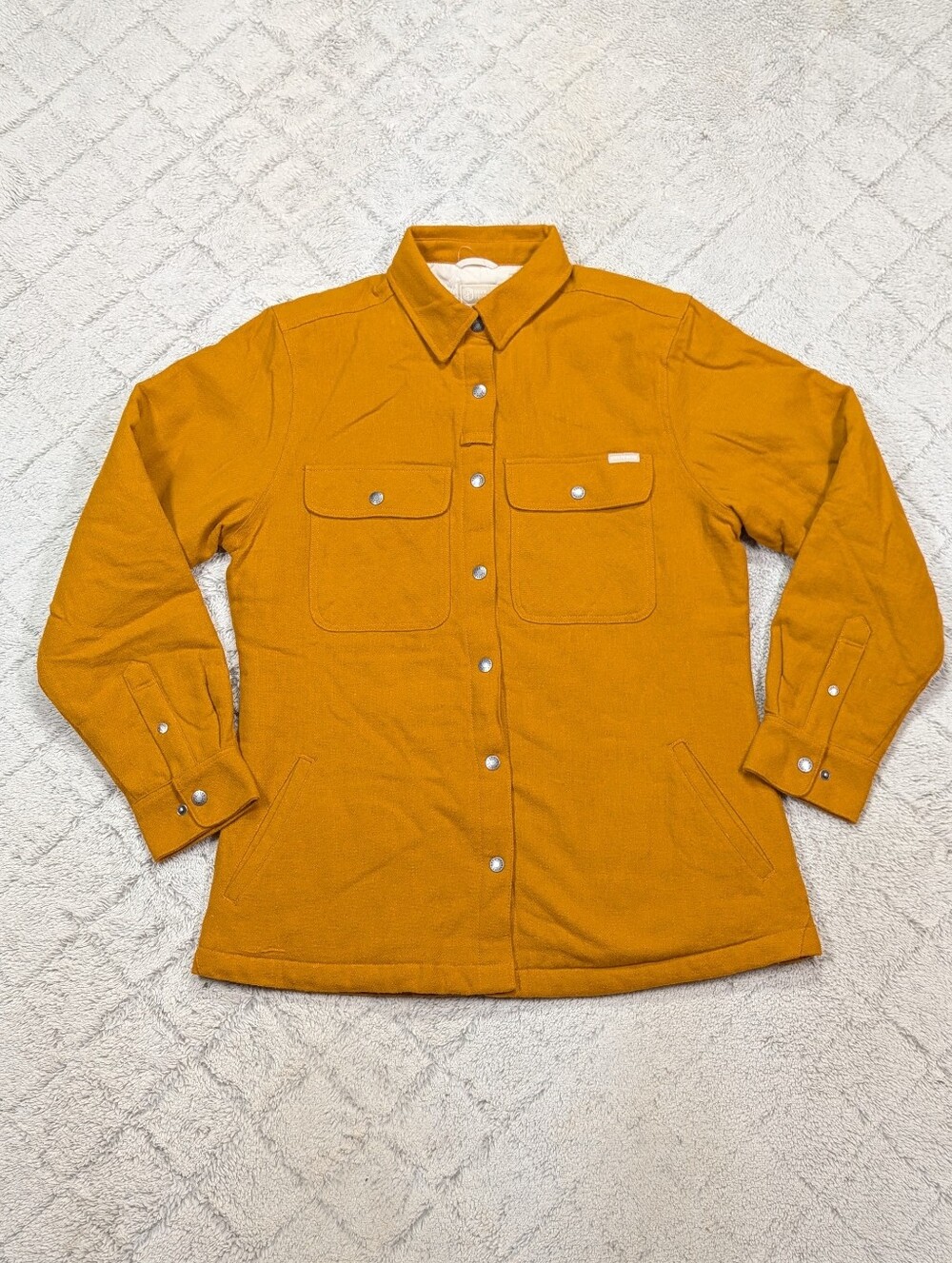 Born Primitive Jacket Womens M Orange Honey Ginger Timber Insulated Quilted